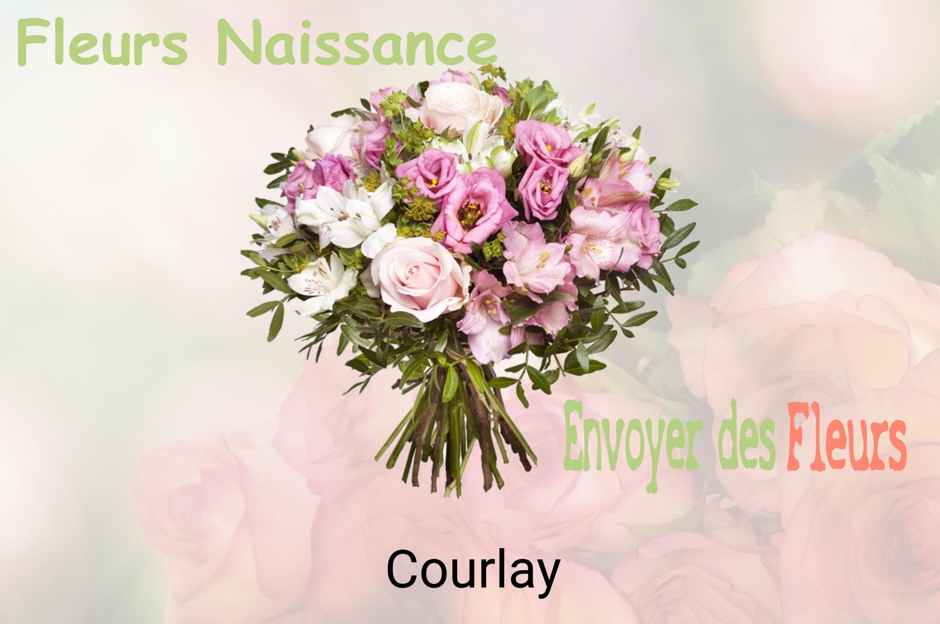 Bouquet de fleurs de naissance livré à Courlay